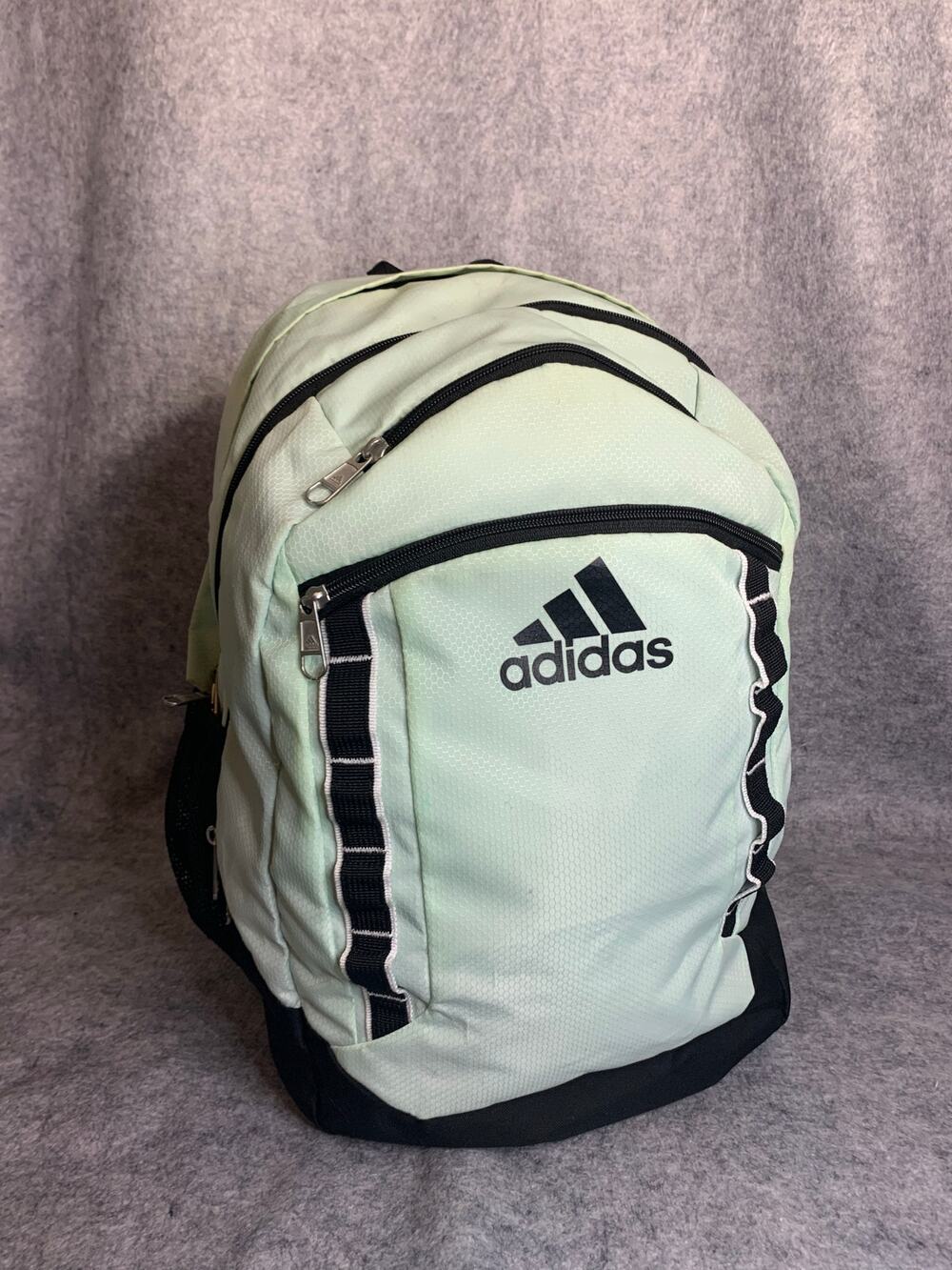 Adidas Excel V Backpack, Pale Green w Black, Book Bag, Padded Laptop Carrier